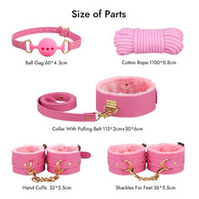 Laden Sie das Bild in den Galerie-Viewer, BDSM 11PCS - 11-teiliges Leder-Fesselset