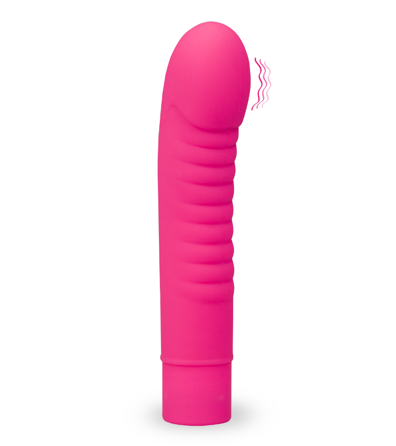 13 cm langer Vibrator mit gerilltem Schaft