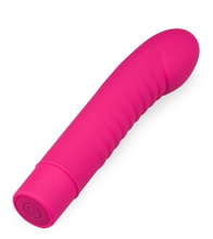 Laden Sie das Bild in den Galerie-Viewer, 13 cm langer Vibrator mit gerilltem Schaft