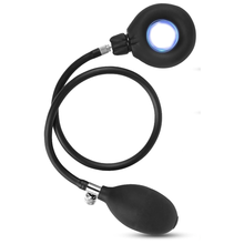 Laden Sie das Bild in den Galerie-Viewer, Bondage Silikon Aufblasbarer Penisring Pumpe SM Cockring Erektion Trainer