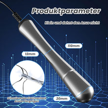 Laden Sie das Bild in den Galerie-Viewer, 110 mm Elektro Schock Metall Buttplug elektrische Stimulator Prostata Massager