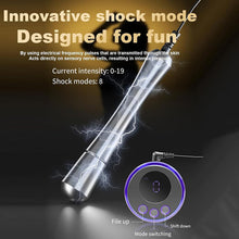 Laden Sie das Bild in den Galerie-Viewer, 110 mm Elektro Schock Metall Buttplug elektrische Stimulator Prostata Massager