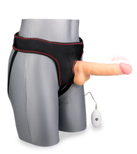 Laden Sie das Bild in den Galerie-Viewer, 20 cm langer Strapon-Vibrator mit 10 Modi