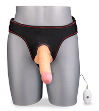 Laden Sie das Bild in den Galerie-Viewer, 20 cm langer Strapon-Vibrator mit 10 Modi