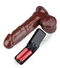 Laden Sie das Bild in den Galerie-Viewer, 20 cm langer Vibrator mit Saugfuß