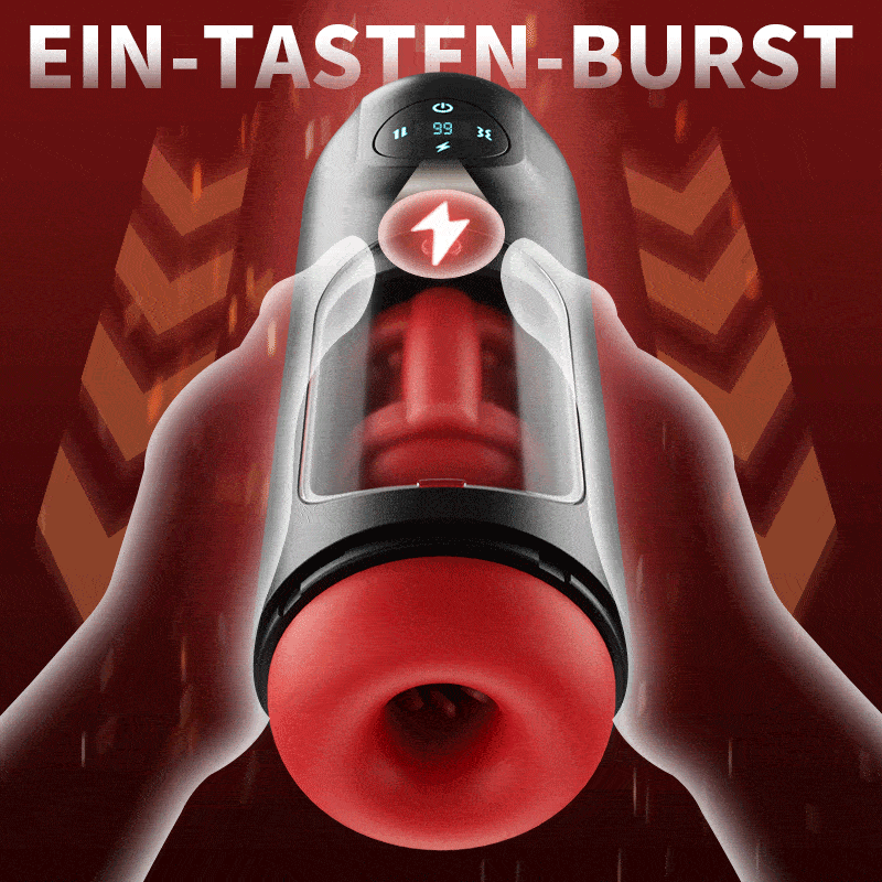 8 schiebende 8 vibrierende 3D-Kanal-Männermasturbator