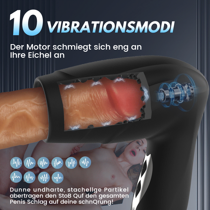 Blowjob Training Eichel Vakuumsaugen 10 Vibrationsfunktionen männliches Penistraining Masturbation