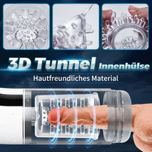 Laden Sie das Bild in den Galerie-Viewer, 9 Saugen&amp;Rotation&amp;Teleskopische LCD-Masturbator Cup mit Sprachfunktion