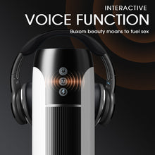 Laden Sie das Bild in den Galerie-Viewer, Tragbarer 7-stoßender und vibrierender, erhitzender Vocal-Masturbationsbecher