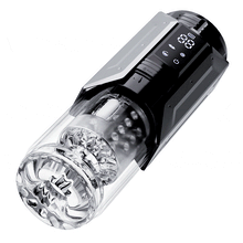 Laden Sie das Bild in den Galerie-Viewer, 100% Wasserdicht 4 IN 1 Automatischer Masturbator für Männer, Die realistische Zunge dreht sich um 360°, um jeden empfindlichen Punkt der Eichel zu lecken und zu necken.