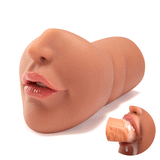 BRAUNE SCHÖNHEIT Tragbarer Masturbator Blowjob Taschenmuschi Masturbator