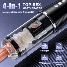 Laden Sie das Bild in den Galerie-Viewer, 5 Rotierend 5 Lutschend 7 Vibrierend Masturbation &amp; Training 2 IN 1