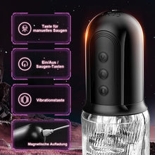 Laden Sie das Bild in den Galerie-Viewer, Sperma Jäger- 4 in 1 Deep Throat Trainer Master Auto &amp; Manual Sucking Electric Masturbator
