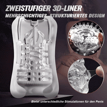 Laden Sie das Bild in den Galerie-Viewer, Sperma Jäger- 4 in 1 Deep Throat Trainer Master Auto &amp; Manual Sucking Electric Masturbator