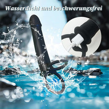 Laden Sie das Bild in den Galerie-Viewer, Anal-Analdildo zum Anschnallen für Paare mit vibrierendem Penisring