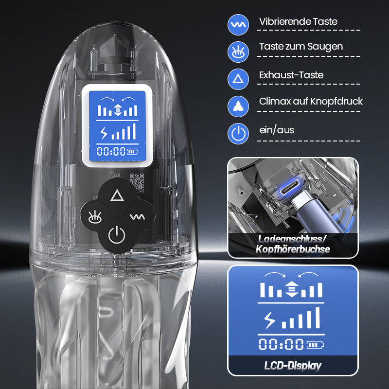 Rogen - Volle Transparenz Vibrieren & Oral Sensation Saugen & Stimme Männlicher Masturbator