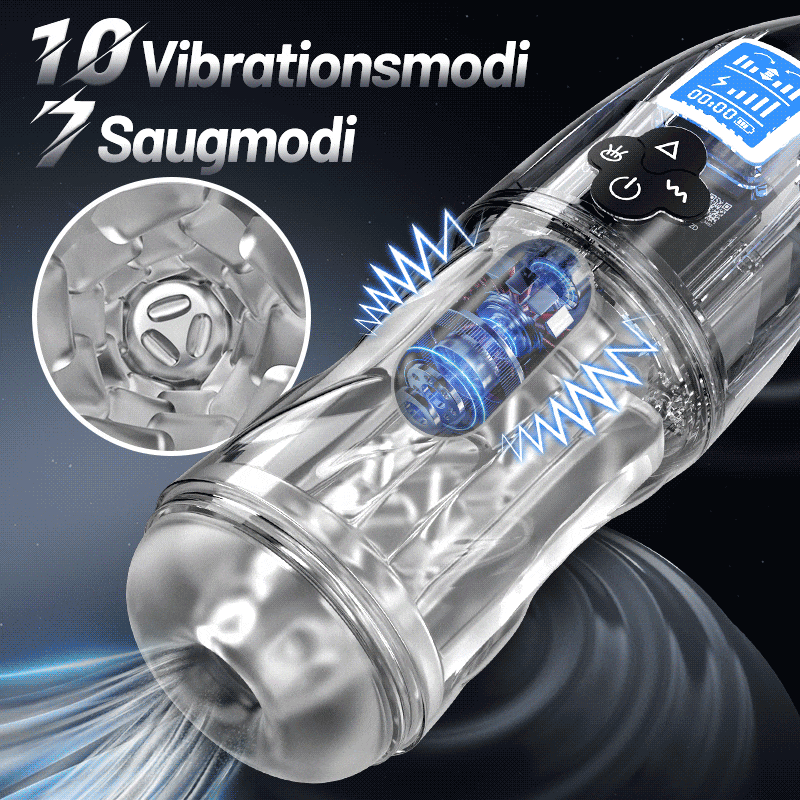 Rogen - Volle Transparenz Vibrieren & Oral Sensation Saugen & Stimme Männlicher Masturbator