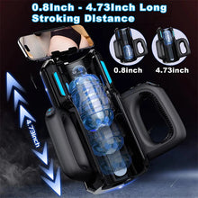 Laden Sie das Bild in den Galerie-Viewer, LETEN Masturbator mit 10 stoßenden Hochgeschwindigkeits und Telefonhalter