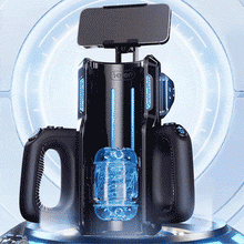 Laden Sie das Bild in den Galerie-Viewer, LETEN Masturbator mit 10 stoßenden Hochgeschwindigkeits und Telefonhalter