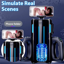 Laden Sie das Bild in den Galerie-Viewer, LETEN Masturbator mit 10 stoßenden Hochgeschwindigkeits und Telefonhalter
