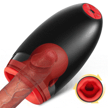 Laden Sie das Bild in den Galerie-Viewer, 3-in-1 Glans Massage Master Trainer 3 Rotation, 5 Saugen, 10 Vibration Ultra Simulation D