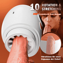 Laden Sie das Bild in den Galerie-Viewer, Explorer-Innovative Vergnügen Dual Entrance Elektrische Masturbator Hoden Massage + Glans Orgasm