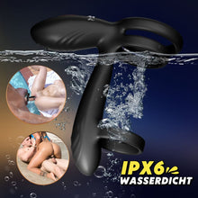 Laden Sie das Bild in den Galerie-Viewer, Warren - Premium-Penisring mit 10 Rotationen + 10 Vibrationen