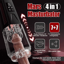 Laden Sie das Bild in den Galerie-Viewer, Mars - Oral Dominator 7 vibrierend 7 dehnend 7 rotierend Doppelmotor 4-in-1 Masturbator