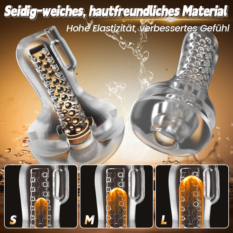Gasvortex – 7-stufige Saug- und Vibrationsmodi, dreh- und verdrehbares Gehäuse, männlicher Masturbator