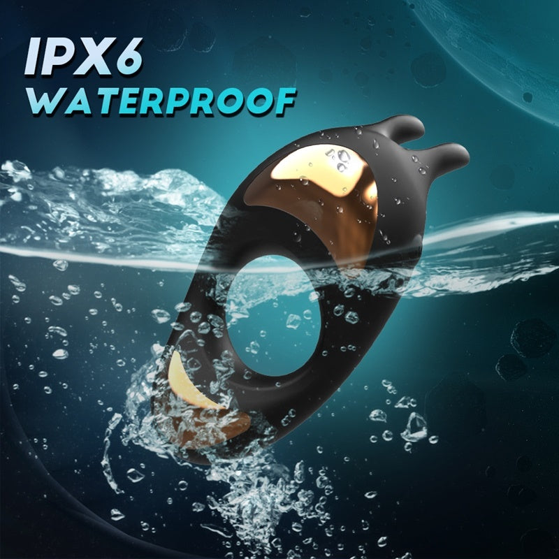 Bunny Hopper——Vibrating Cock Ring with Rabbit Design, Rechargeable Penis Ring Vibrator with 9 Vibration Modes