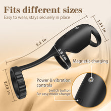 Laden Sie das Bild in den Galerie-Viewer, Triple Ring 10 Vibration Couples Use Silicone Material Vibrating Cock Ring