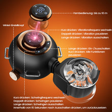 Laden Sie das Bild in den Galerie-Viewer, AssistPro 2.0 - 9 Vibrationen &amp; Schwingen &amp; Stoßen Hands-Free Hüftgurt-Strap-On Masturbator für Männ