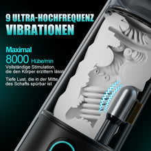 Laden Sie das Bild in den Galerie-Viewer, Bliss - 9 Saugmodi &amp; Kraftvolle Vibration 2,8x Breite Hülle Elektrischer Masturbator für Männer