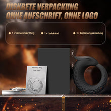 Laden Sie das Bild in den Galerie-Viewer, Dragon Thunder – Cock‑Ring mit 10 Vibrationsstufen, langlebiges Silikontoy