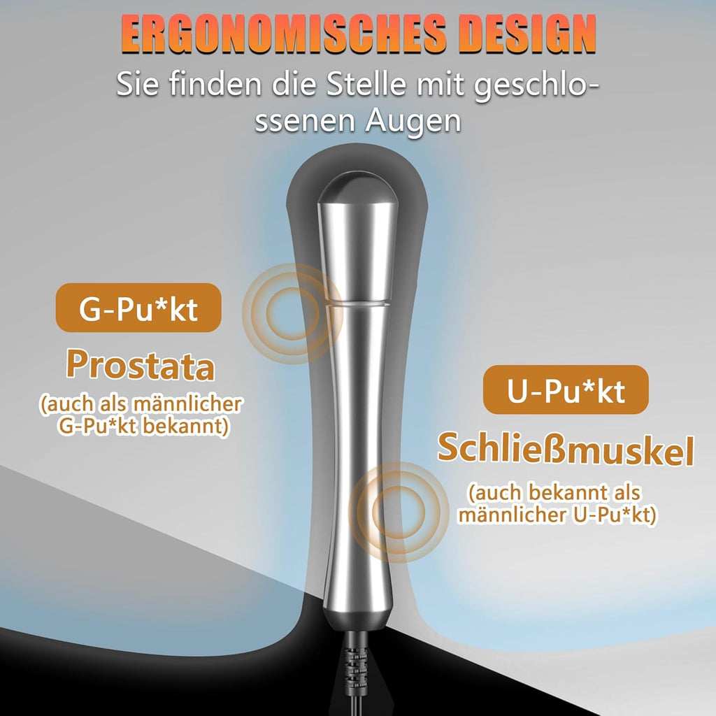 110 mm Elektro Schock Metall Buttplug elektrische Stimulator Prostata Massager