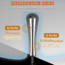 Laden Sie das Bild in den Galerie-Viewer, 110 mm Elektro Schock Metall Buttplug elektrische Stimulator Prostata Massager