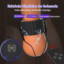 Laden Sie das Bild in den Galerie-Viewer, Elektrische Penisringe Elektro Schock Penis Trainer mit Host und Penis-Elektroden-Ring
