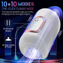 Laden Sie das Bild in den Galerie-Viewer, Automatische Masturbatoren Penis Stroker Blowjob mit 10 Klopfen &amp; 10 Vibrationsmodi