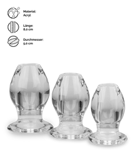Laden Sie das Bild in den Galerie-Viewer, 3 hohle Buttplugs im Set Quory