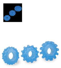 Laden Sie das Bild in den Galerie-Viewer, 3 phosphoreszierende Cockringe Lumino