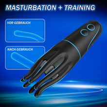 Laden Sie das Bild in den Galerie-Viewer, Elektro Schock Penis Trainer Vibrator mit 10 Vibrationsmodi &amp; 6 Elektrostimulation