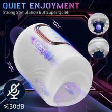 Laden Sie das Bild in den Galerie-Viewer, Automatische Masturbatoren Penis Stroker Blowjob mit 10 Klopfen &amp; 10 Vibrationsmodi