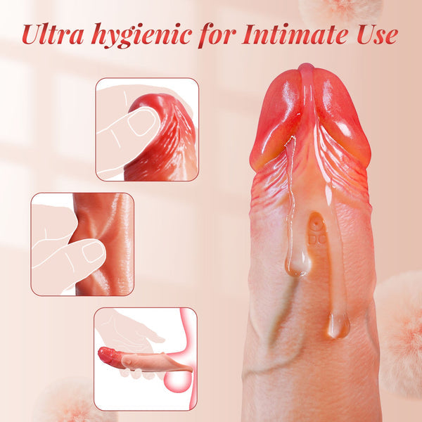 APP Vibrationsmodi Sex Spielzeug für Paare Frauen Extrem Realistisch Dildo Penis Sleeve für Vergrößerung und Zeit Verlängern