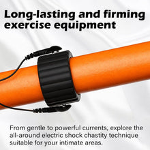 Laden Sie das Bild in den Galerie-Viewer, Elektrische Penisringe Elektro Schock Penis Trainer mit Host und Penis-Elektroden-Ring