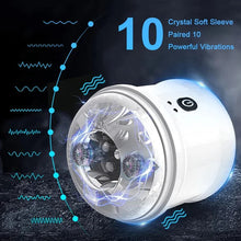 Laden Sie das Bild in den Galerie-Viewer, Automatische Elektrischer Masturbator Cup mit Starker 10 Saug und Vibrationsmodi