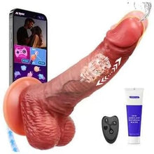 Laden Sie das Bild in den Galerie-Viewer, 3-in-1 APP-Steuerung Dildo Vibratorensets für Frauen, 7×7 Modi Stoß-Dildo mit Vibration &amp; Jetfunktion, Realistisches Design, USB-Aufladbar, Sex Spielzeug für die Frau &amp; Paare