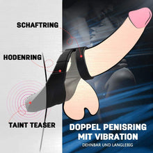 Laden Sie das Bild in den Galerie-Viewer, Dual Penisring 10 Vibration Teaser Punkte Streifen