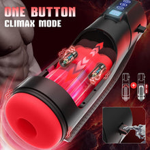 Laden Sie das Bild in den Galerie-Viewer, LCD-Display Stärkerer Masturbator mit 8 leistungsstarken Schub- &amp; 10 Vibrationsmodi