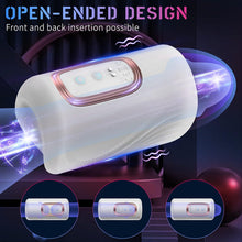 Laden Sie das Bild in den Galerie-Viewer, Automatische Masturbatoren Penis Stroker Blowjob mit 10 Klopfen &amp; 10 Vibrationsmodi