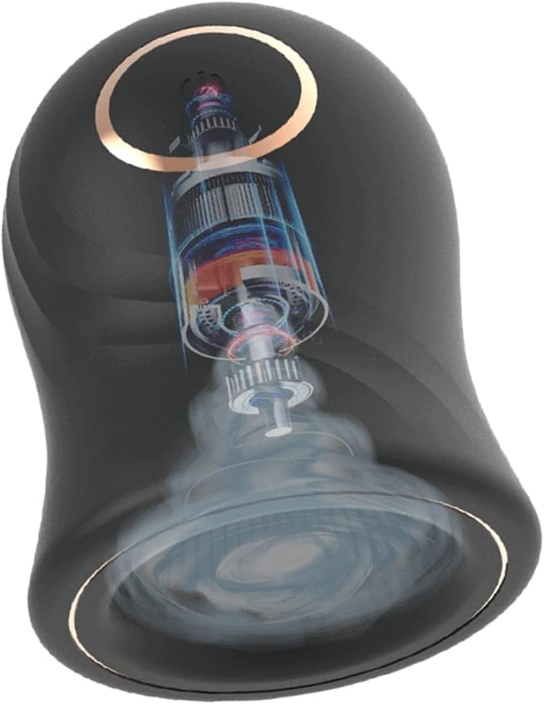 Masturbator mit einzigartigem Texturdesign an der Innenwand,Penis Vibrator für Mann mit 12Vibrationsmodi, Elektrische Masturbatoren Penis Trainer, Männer Eichel Stimulator Silikon Sexspielzeug